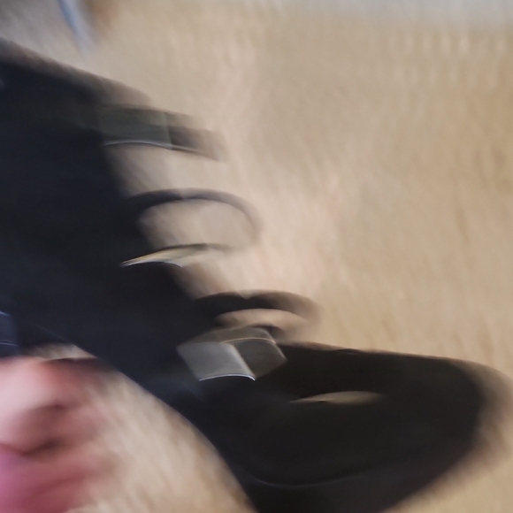 Bar III Black Stiletto Heels with Strap - Picture 8 of 8